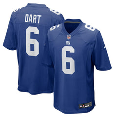 Nike Jaxson Dart New York Giants 2025 NFL Draft First Round Pick Game Jersey Royal