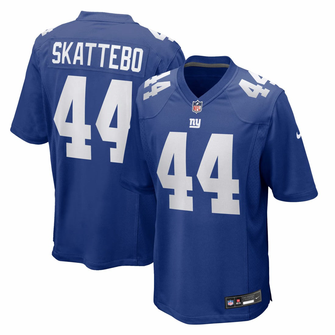 Nike Cam Skattebo New York Giants Team Game Player Jersey Royal