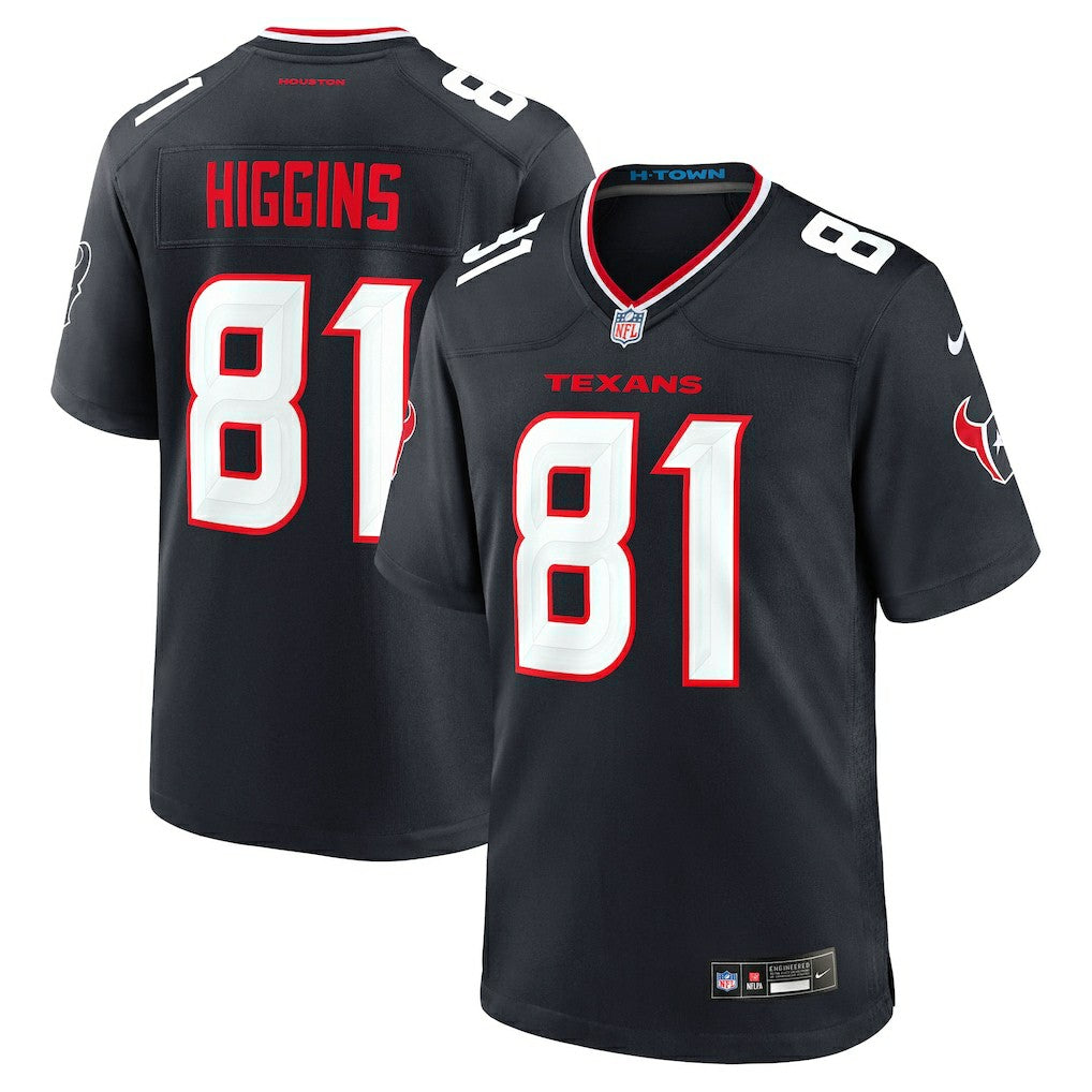 Nike Jayden Higgins Houston Texans Game Jersey Navy
