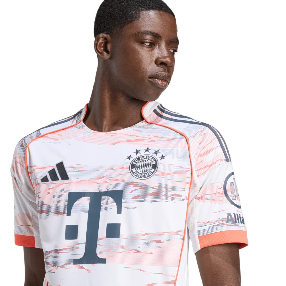 Bayern Munich 2025/26 Away Replica Jersey White - Adidas Discount