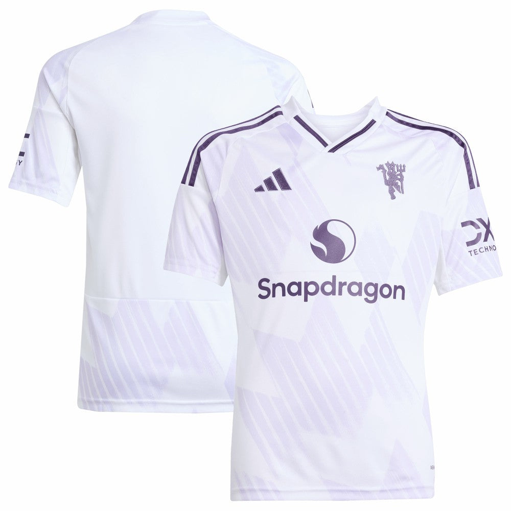 Manchester United Youth 2025/26 Away Replica Jersey White - Adidas outlet