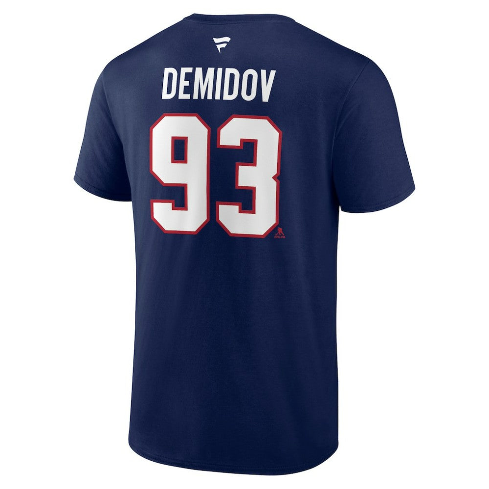 Ivan Demidov Montreal Canadiens Fanatics Authentic Stack Name & Number T-Shirt - Navy - NHL 203103471