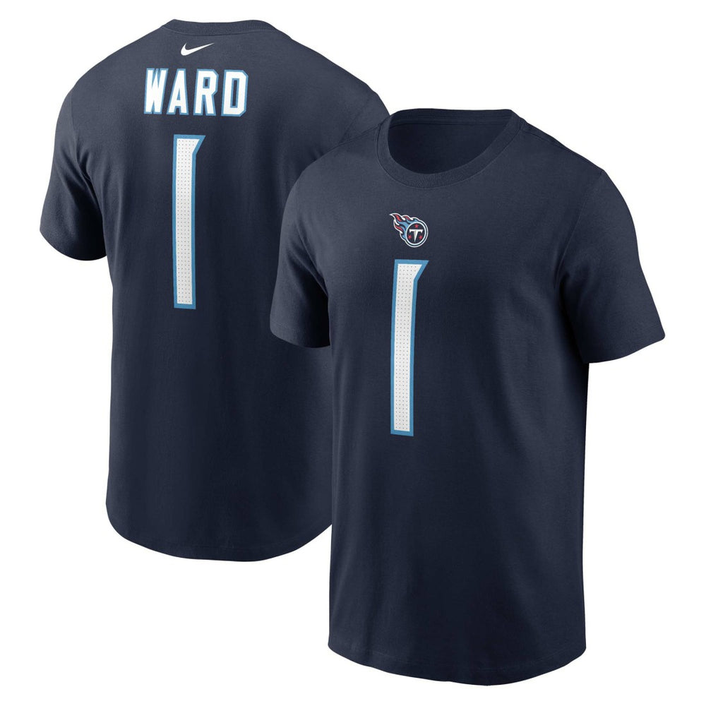 Nike Cameron Ward Tennessee Titans Name & Number T-Shirt Navy
