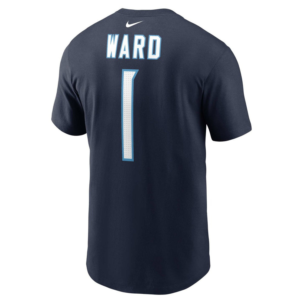 Nike Cameron Ward Tennessee Titans Name & Number T-Shirt Navy