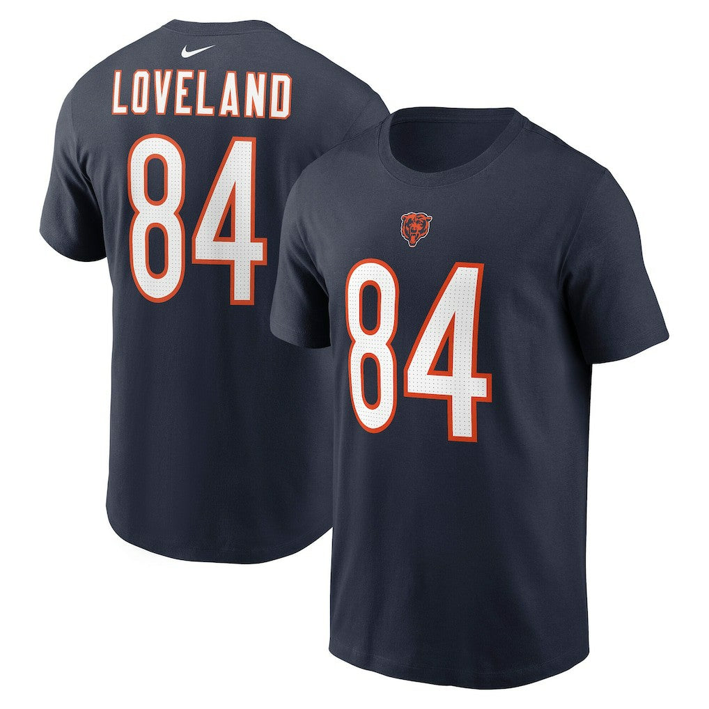Nike Colston Loveland Chicago Bears Name & Number T-Shirt Navy