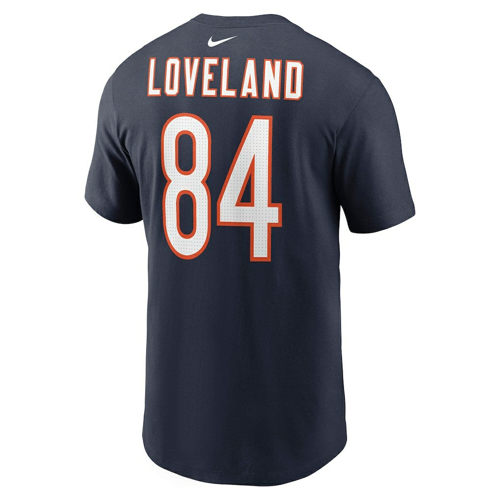 Nike Colston Loveland Chicago Bears Name & Number T-Shirt Navy