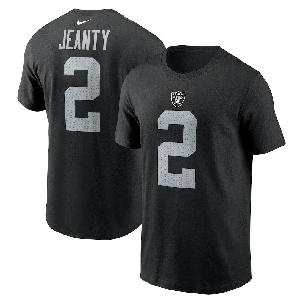 Nike Ashton Jeanty Las Vegas Raiders Name & Number T-Shirt Black