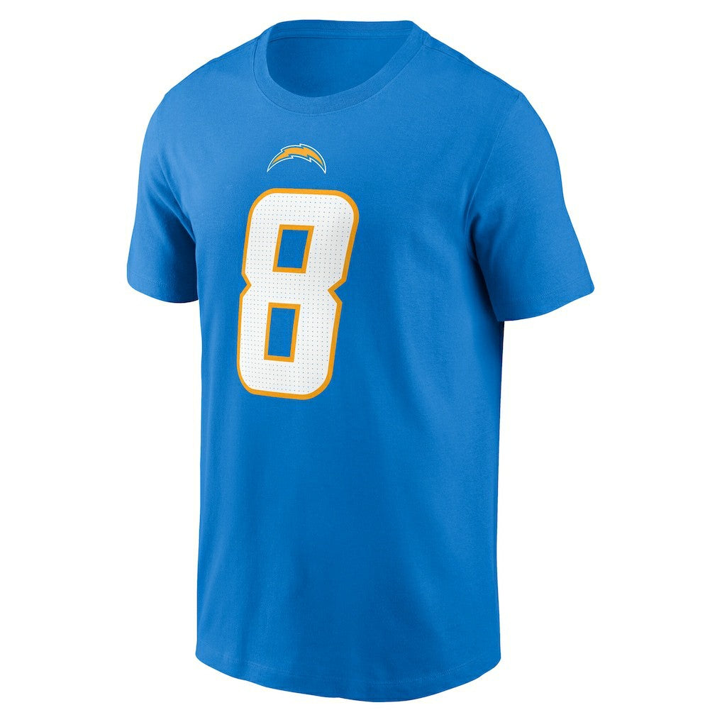 Nike Omarion Hampton Los Angeles Chargers Name & Number T-Shirt Powder Blue