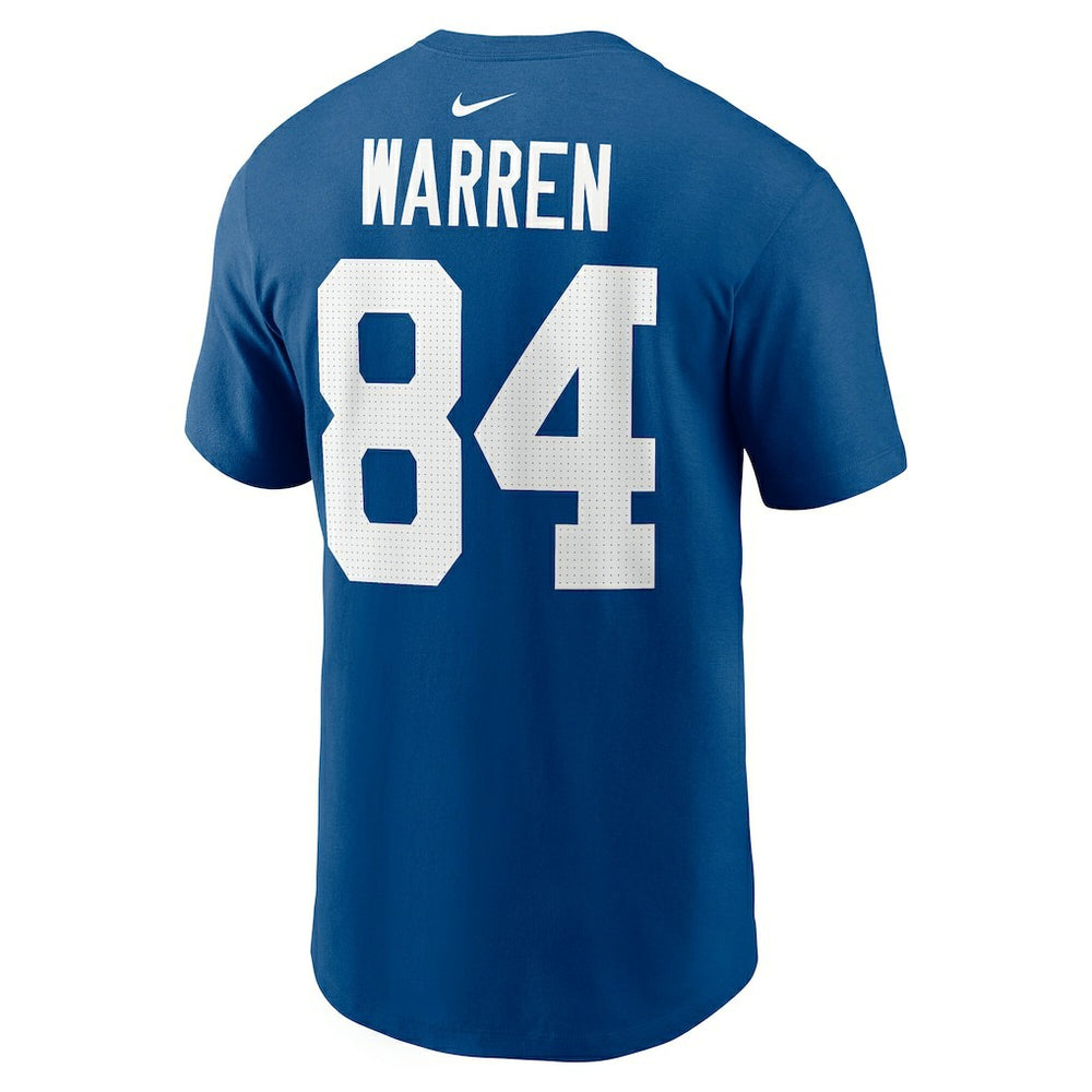 Nike Tyler Warren Indianapolis Colts Name & Number T-Shirt Royal