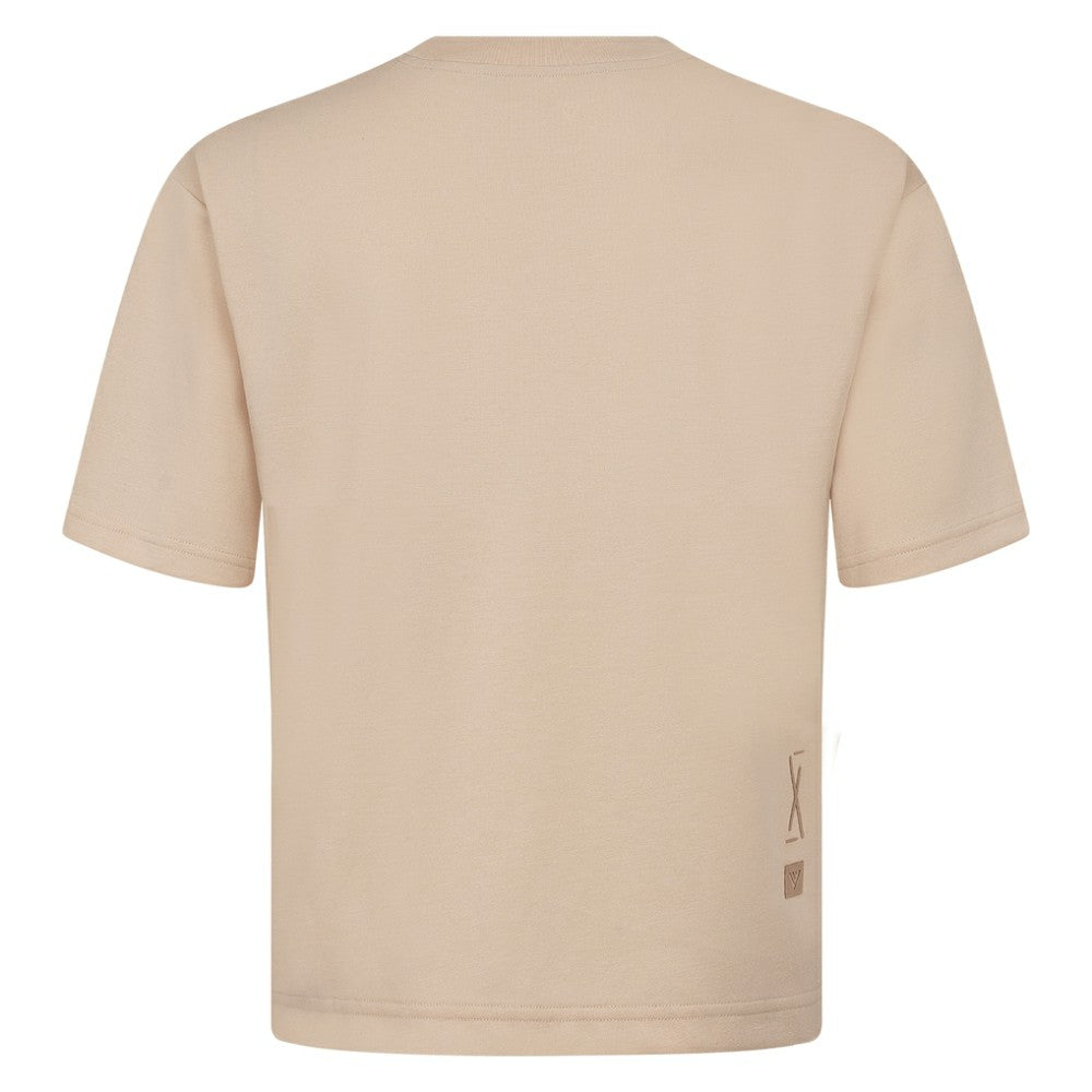Chicago White Sox Levelwear Ethereal Oversized Luxe Signature Knit T-Shirt - Khaki - MLB Discount