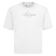 Houston Astros Levelwear Ethereal Oversized Luxe Signature Knit T-Shirt - White - MLB Sale