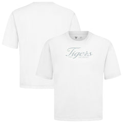 Detroit Tigers Levelwear Ethereal Oversized Luxe Signature Knit T-Shirt - White - MLB on Sale