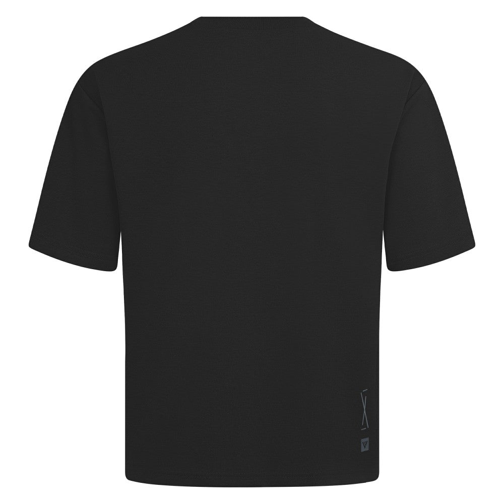 Minnesota Twins Levelwear Ethereal Oversized Luxe Signature Knit T-Shirt - Black - MLB Discount