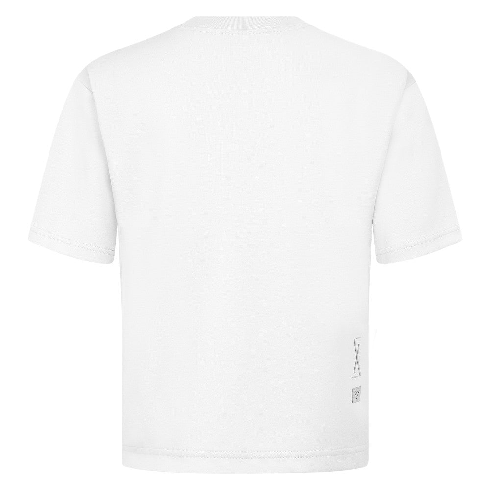 Milwaukee Brewers Levelwear Ethereal Oversized Luxe Signature Knit T-Shirt - White - MLB Discount