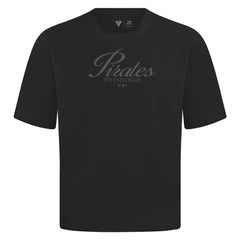 Pittsburgh Pirates Levelwear Ethereal Oversized Luxe Signature Knit T-Shirt - Black - MLB Online