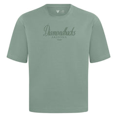 Arizona Diamondbacks Levelwear Ethereal Oversized Luxe Signature Knit T-Shirt - Green - MLB on Sale