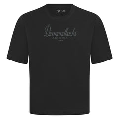 Arizona Diamondbacks Levelwear Ethereal Oversized Luxe Signature Knit T-Shirt - Black - MLB Sale