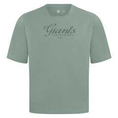 San Francisco Giants Levelwear Ethereal Oversized Luxe Signature Knit T-Shirt - Green - MLB Online