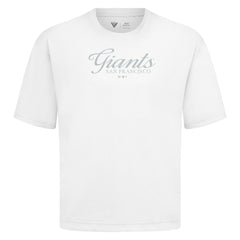 San Francisco Giants Levelwear Ethereal Oversized Luxe Signature Knit T-Shirt - White - MLB Online