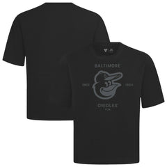Baltimore Orioles Levelwear Crossway Oversized Luxe Signature Knit T-Shirt - Black - MLB on Sale