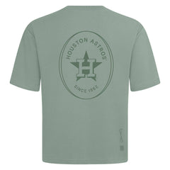 Houston Astros Levelwear Signet Oversized Luxe Signature Knit T-Shirt - Green - MLB Sale