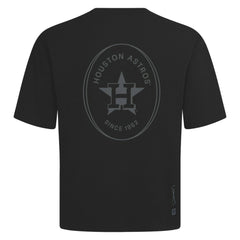 Houston Astros Levelwear Signet Oversized Luxe Signature Knit T-Shirt - Black - MLB Sale