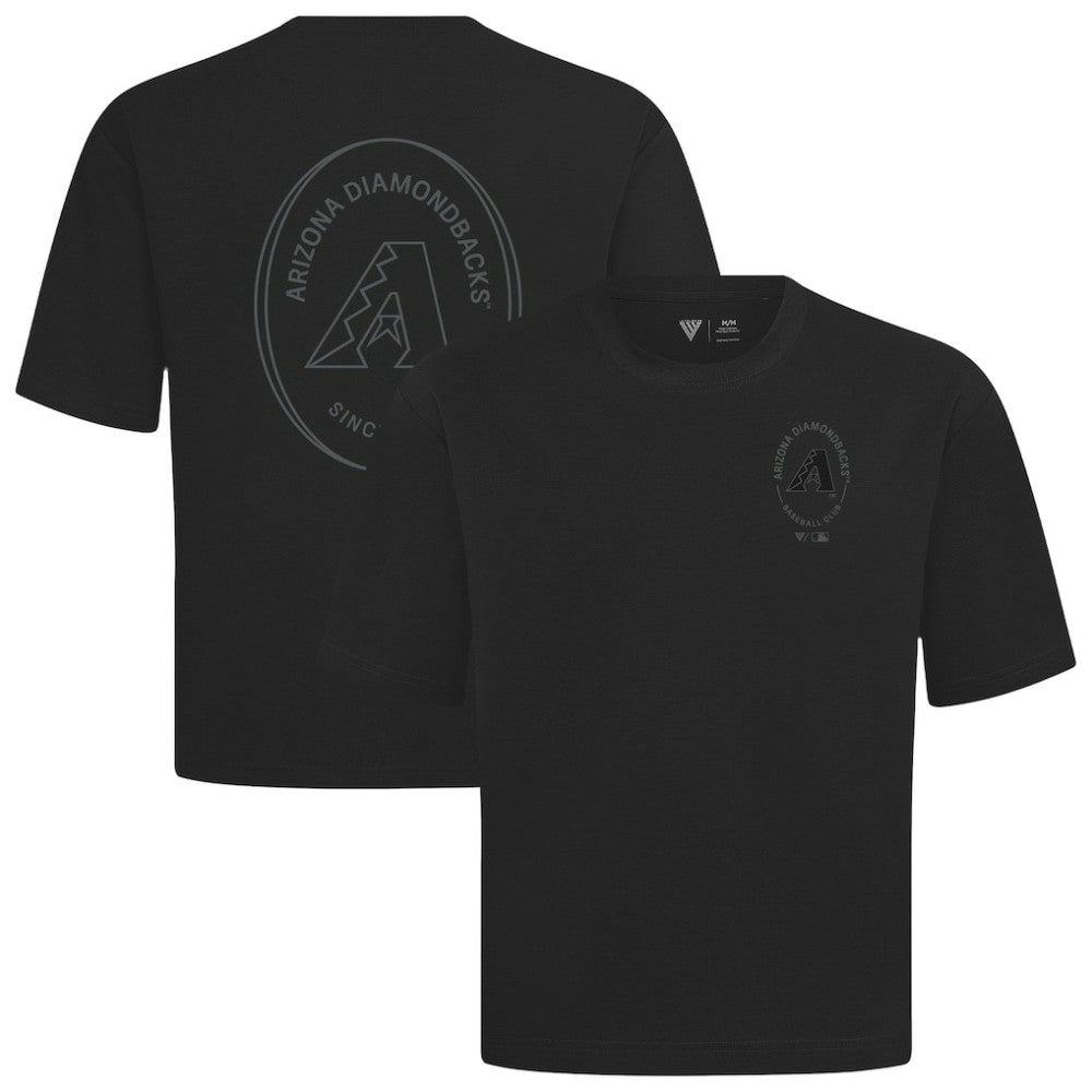 Arizona Diamondbacks Levelwear Signet Oversized Luxe Signature Knit T-Shirt - Black - MLB Sale