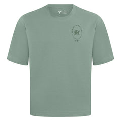 Miami Marlins Levelwear Signet Oversized Luxe Signature Knit T-Shirt - Green - MLB Lifestyle