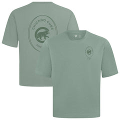 Chicago Cubs Levelwear Signet Oversized Luxe Signature Knit T-Shirt - Green - MLB Sale
