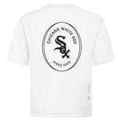 Chicago White Sox Levelwear Signet Oversized Luxe Signature Knit T-Shirt - White - MLB Online