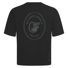 Baltimore Orioles Levelwear Signet Oversized Luxe Signature Knit T-Shirt - Black - MLB Discount
