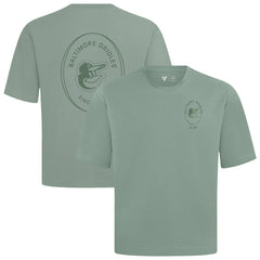 Baltimore Orioles Levelwear Signet Oversized Luxe Signature Knit T-Shirt - Green - MLB Sale