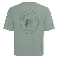Baltimore Orioles Levelwear Signet Oversized Luxe Signature Knit T-Shirt - Green - MLB Sale