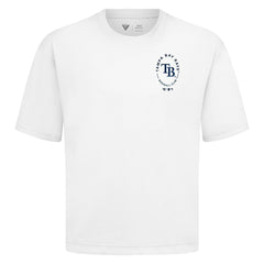 Tampa Bay Rays Levelwear Signet Oversized Luxe Signature Knit T-Shirt - White - MLB Online