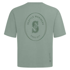 Seattle Mariners Levelwear Register Oversized Luxe Signature Knit T-Shirt - Green - MLB Online
