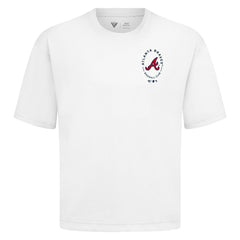 Atlanta Braves Levelwear Register Oversized Luxe Signature Knit T-Shirt - White - MLB Online