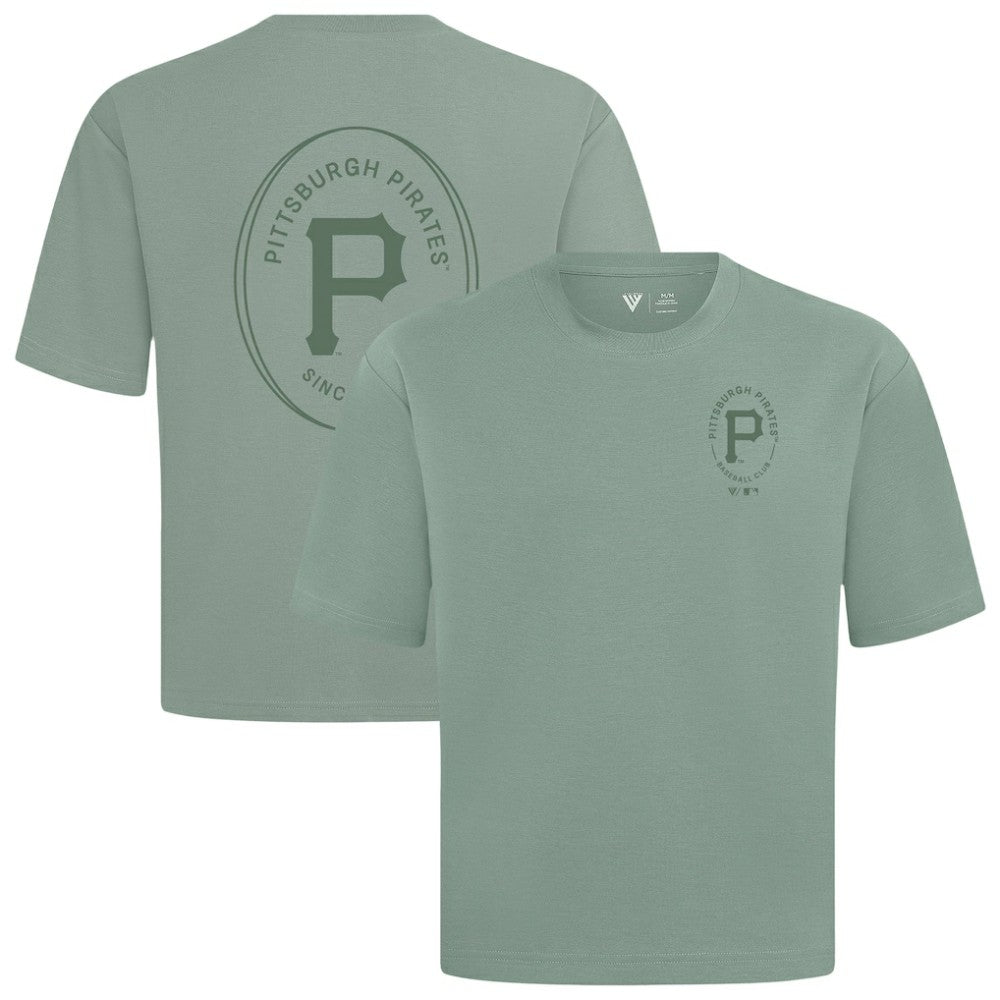 Pittsburgh Pirates Levelwear Register Oversized Luxe Signature Knit T-Shirt - Green - MLB Sale