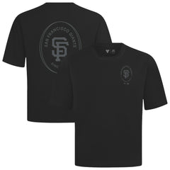 San Francisco Giants Levelwear Register Oversized Luxe Signature Knit T-Shirt - Black - MLB Online
