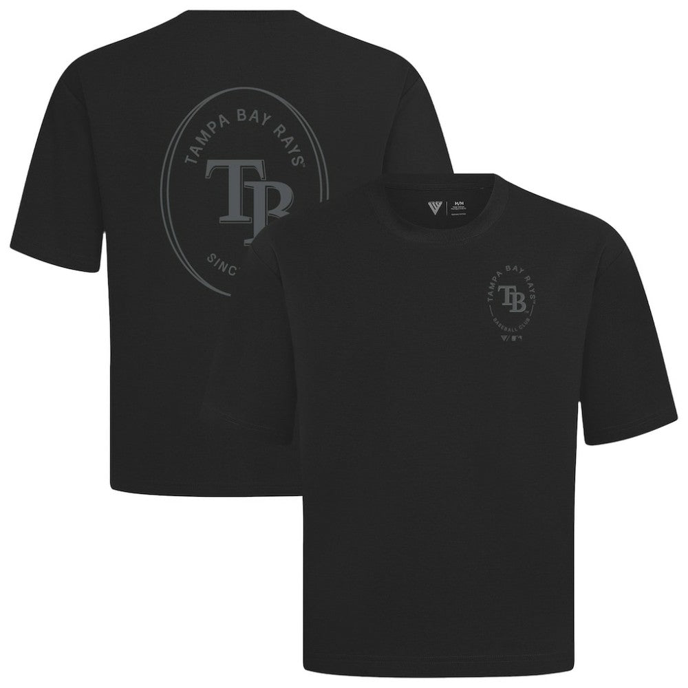 Tampa Bay Rays Levelwear Register Oversized Luxe Signature Knit T-Shirt - Black - MLB Online