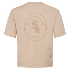 Chicago White Sox Levelwear Register Oversized Luxe Signature Knit T-Shirt - Khaki - MLB Sale