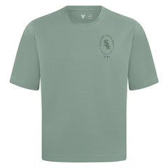 Chicago White Sox Levelwear Register Oversized Luxe Signature Knit T-Shirt - Green - MLB Discount