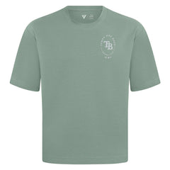 Tampa Bay Rays Levelwear Register Oversized Luxe Signature Knit T-Shirt - Green - MLB on Sale