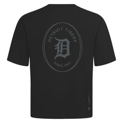Detroit Tigers Levelwear Register Oversized Luxe Signature Knit T-Shirt - Black - MLB Discount