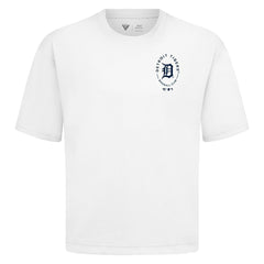 Detroit Tigers Levelwear Register Oversized Luxe Signature Knit T-Shirt - White - MLB Discount