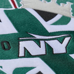 Mitchell & Ness New York Jets Jets In London Throw It Back Fleece Sweatshirt Green
