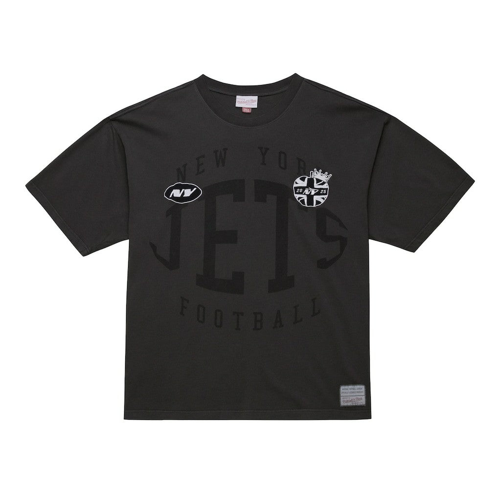 Mitchell & Ness New York Jets Jets In London Downtown Collection Premium T-Shirt Black