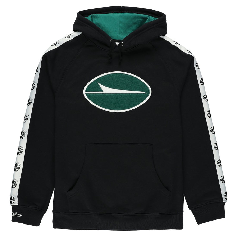 Mitchell & Ness New York Jets In London Big Logo Raglan Hoodie Black