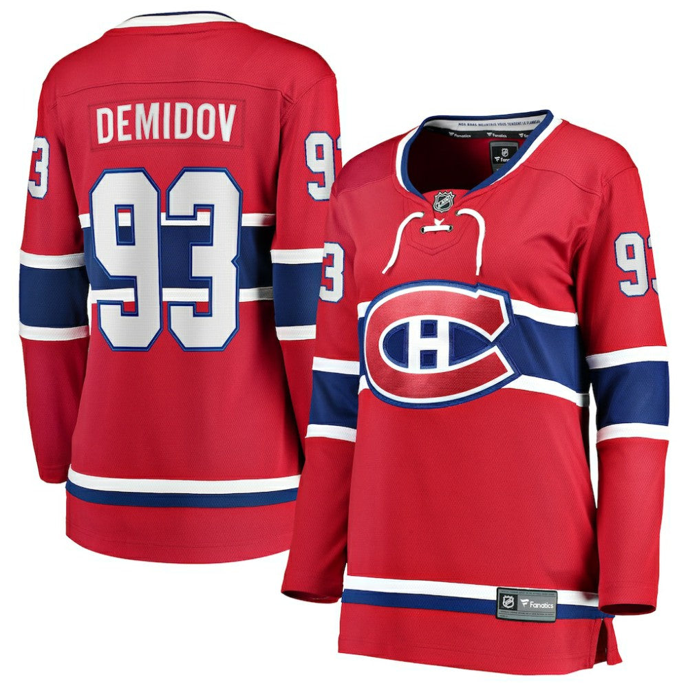 Ivan Demidov Montreal Canadiens Fanatics Women's Home Breakaway Player Jersey - Red - NHL 203105447