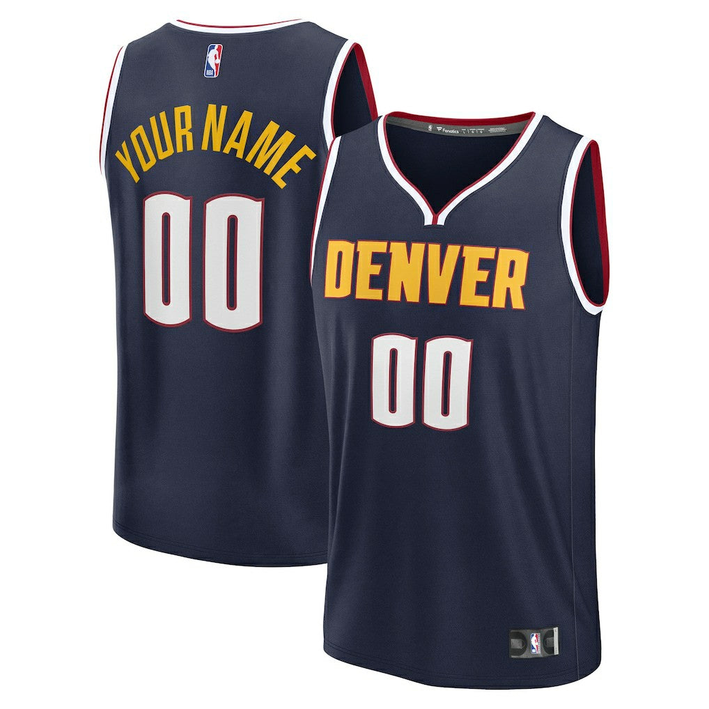 Denver Nuggets Youth Fast Break Custom Replica Jersey for sale Navy for sale Icon Edition | Fanatics outlet