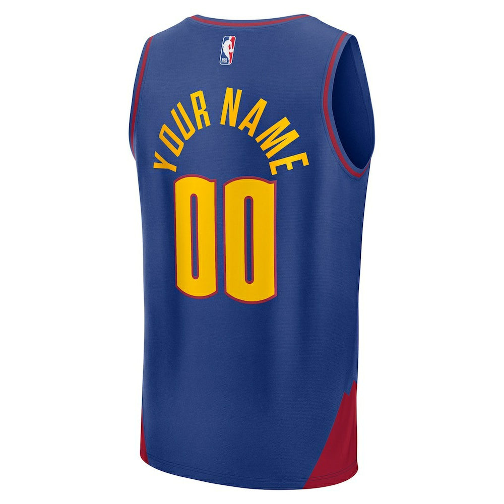 Denver Nuggets Youth Fast Break Custom Replica Jersey for sale Blue for sale Statement Edition | Fanatics discount